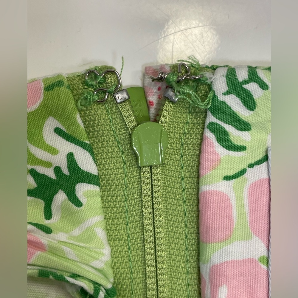 Lilly Pulitzer Vintage White Label Skirt in Tiger Cloud Pink Green - Picture 5 of 7